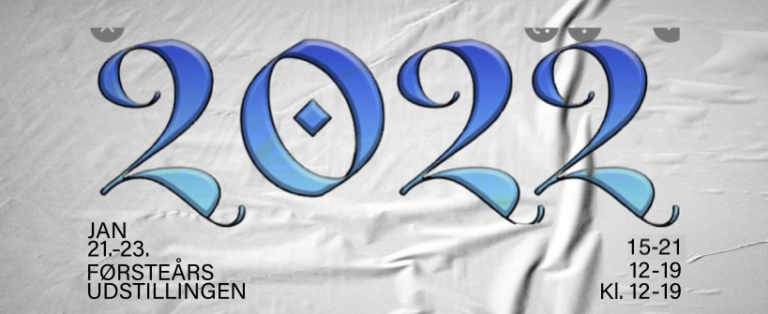 Flyer Førsteårsudstillingen 2022