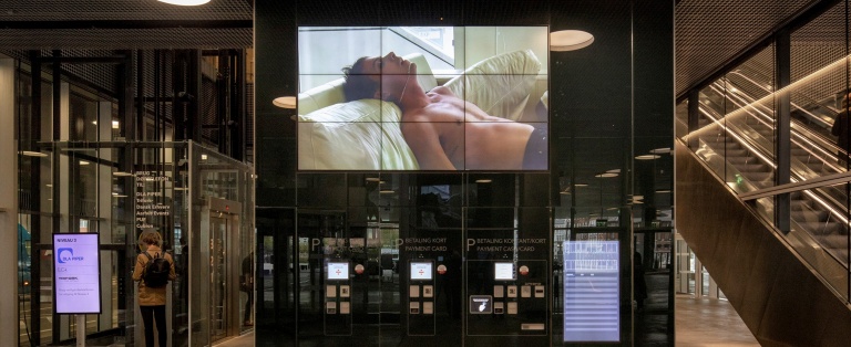 Billede af videoinstallation