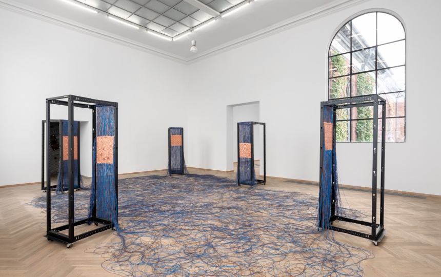 Installationsbillede fra udstilling på Kunsthal Charlottenborg