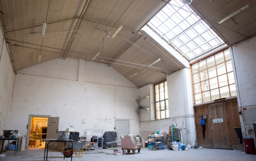 Materialer og redskaber på Billedhuggerskolen Charlottenborg