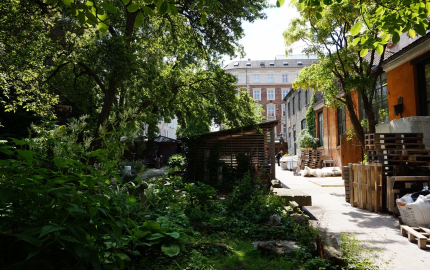 Billedhuggerhaven ved Charlottenborg slot