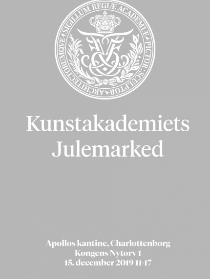 Plakat for Kunstakademiets julemarked