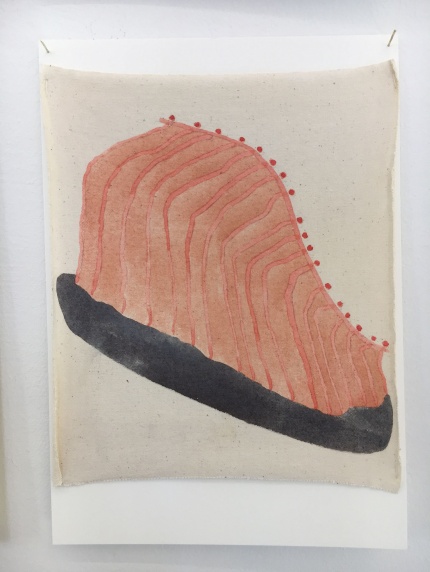 Kunstværk hængt op på væg