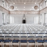Tomme stolerækker i Festsalen på Charlottenborg slot